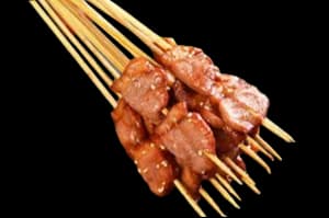 香辣鸡背肉串